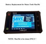 Battery Replacement for Matco Tools MAXME Scanner MDMAXME